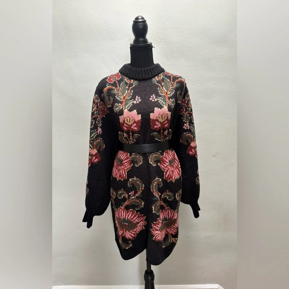 FARM Rio Black Ravenala Knit Mini Dress - Picture 6 of 13